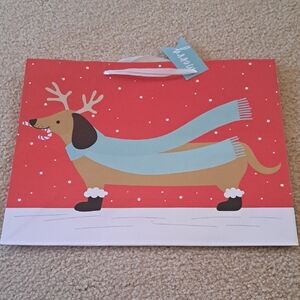 Christmas Dachshund Gift Bag/13 X 10 BUNDLE ONLY 2 OR MORE ITEMS